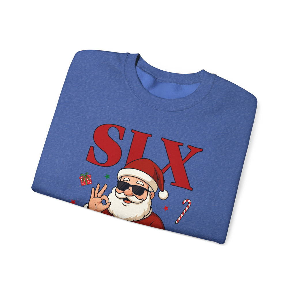 Funny Christmas Gildan Sweatshirt • Six Seven Santa Crewneck • Teacher & Kid Holiday Shirt • Classroom Christmas Sweater • Christmas Gift 6 7