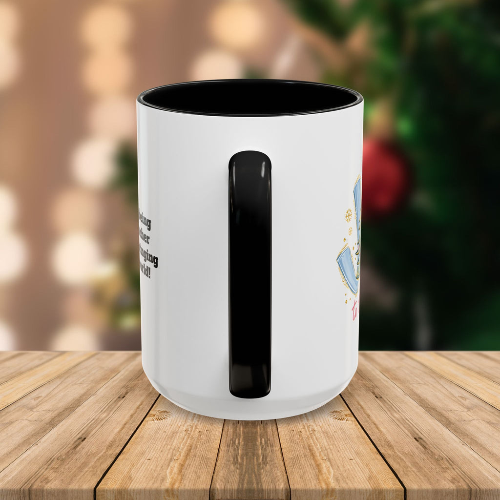 Custom Teacher Mug • Joy to the World Christmas Mug • Personalized Message on Back • Holiday Teacher Gift • 11oz or 15oz Coffee Cup