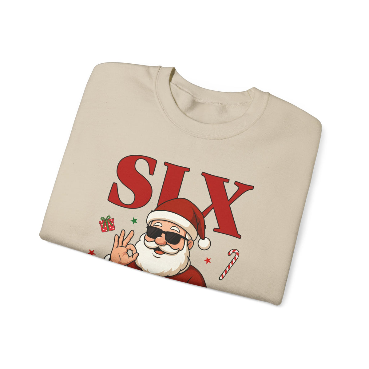 Funny Christmas Gildan Sweatshirt • Six Seven Santa Crewneck • Teacher & Kid Holiday Shirt • Classroom Christmas Sweater • Christmas Gift 6 7