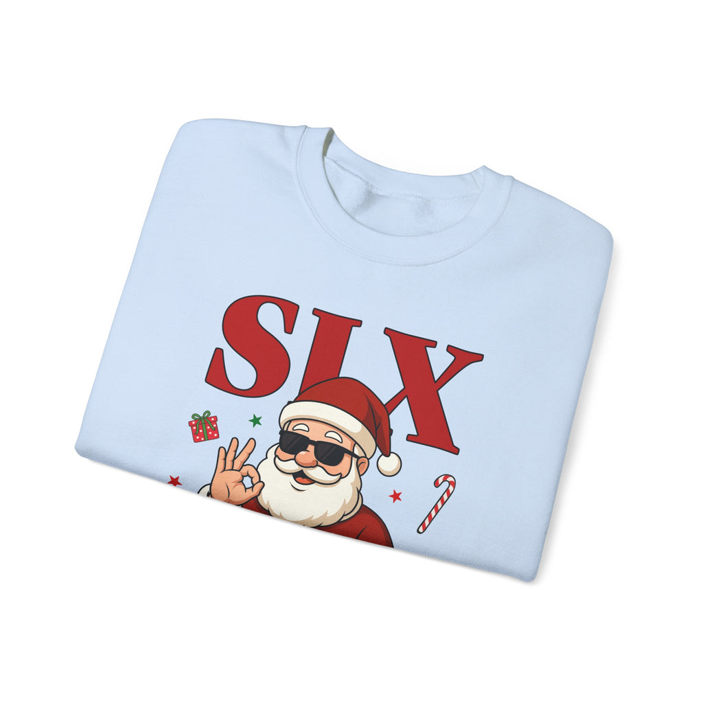 Funny Christmas Gildan Sweatshirt • Six Seven Santa Crewneck • Teacher & Kid Holiday Shirt • Classroom Christmas Sweater • Christmas Gift 6 7