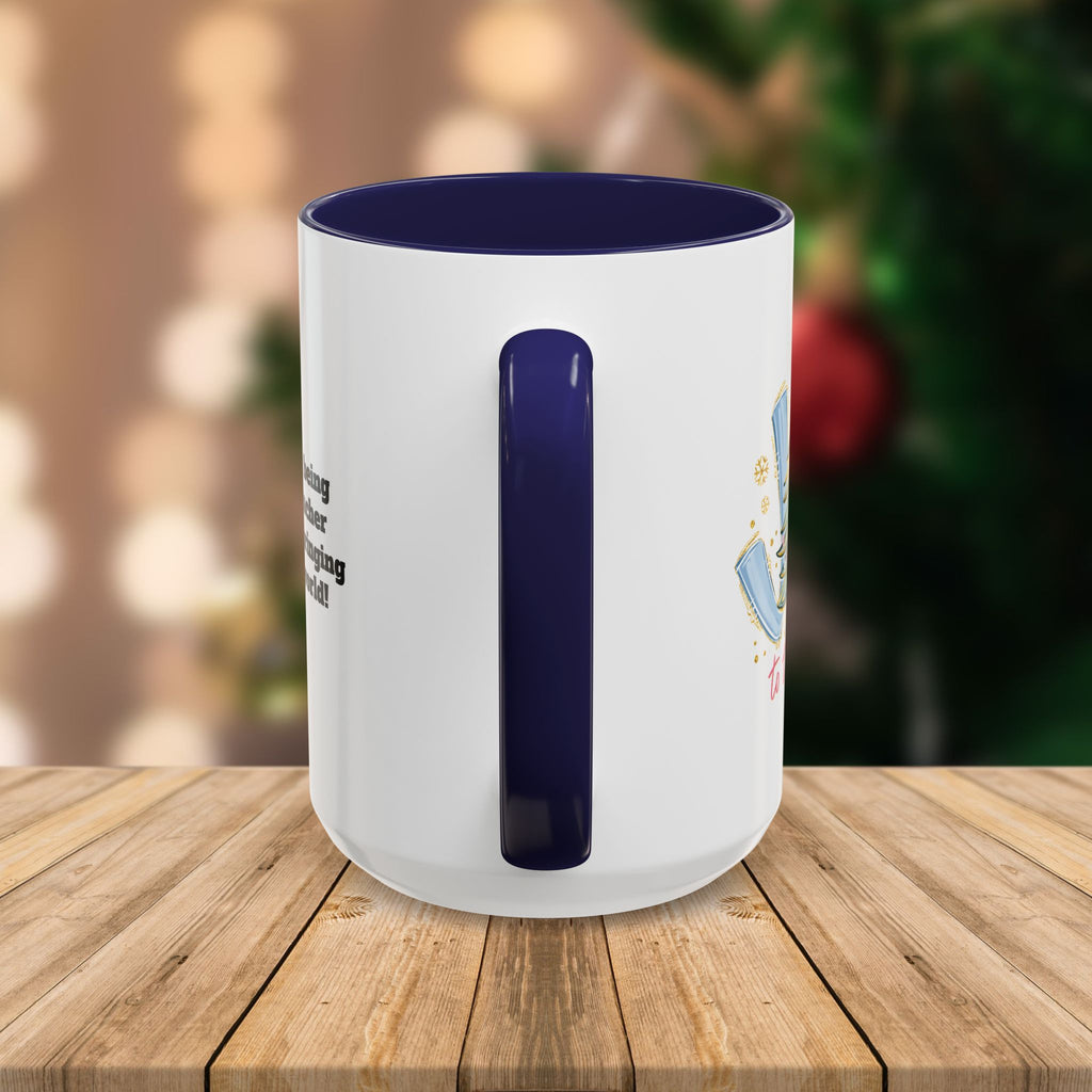 Custom Teacher Mug • Joy to the World Christmas Mug • Personalized Message on Back • Holiday Teacher Gift • 11oz or 15oz Coffee Cup